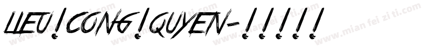 lieu cong quyen字体转换